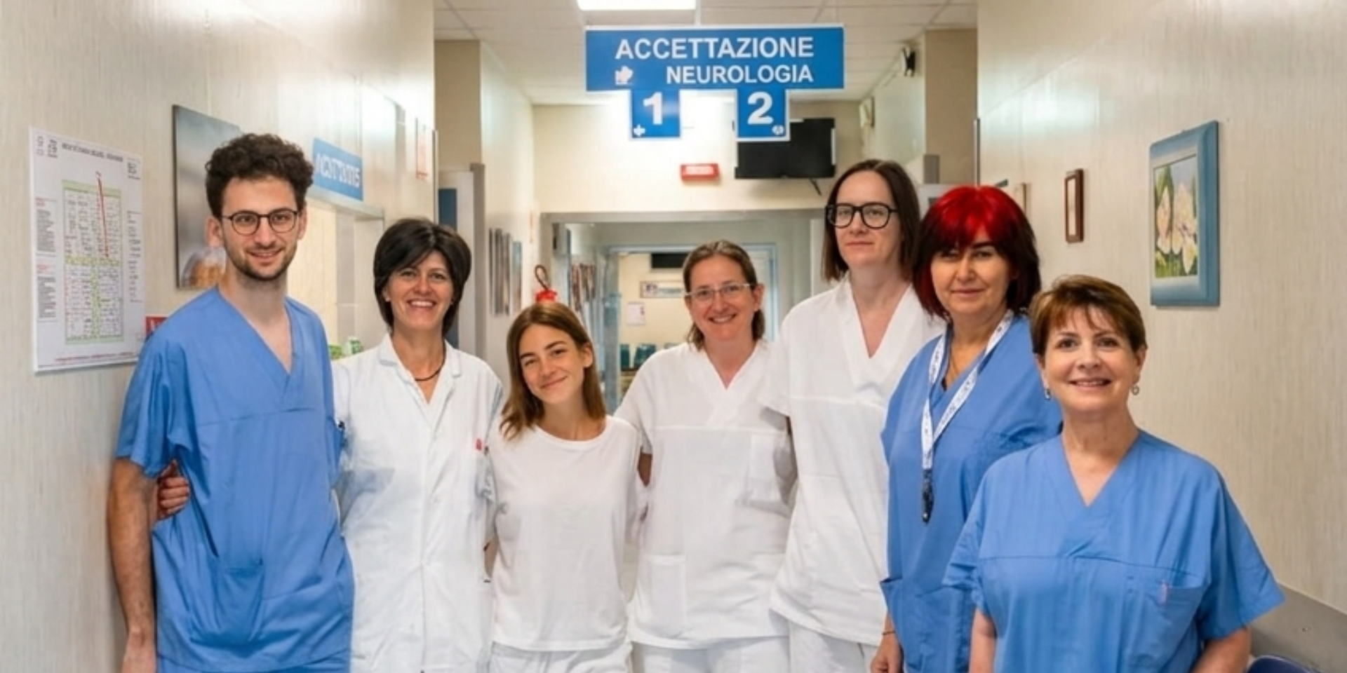 Fotografia dell'equipe della SC Neurologia